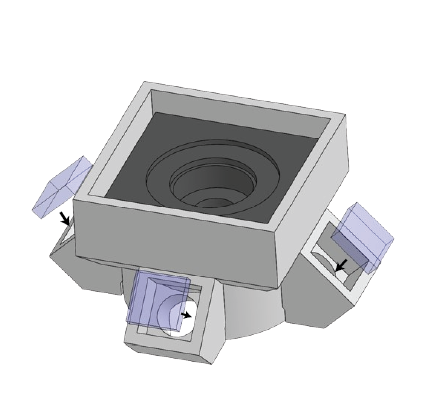 Install the four excitation filters